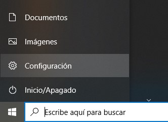 Configuración de Windows 10